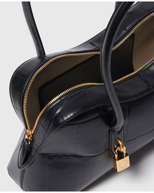 Stella McCartney Black Ryder Embossed Shoulder Bag