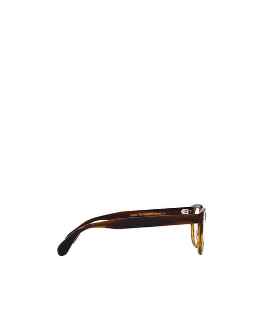 Oliver Peoples White Tonal-Design Round-Frame Glasses for men