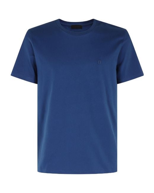 Dondup Blue Short-Sleeved Crewneck T-Shirt for men