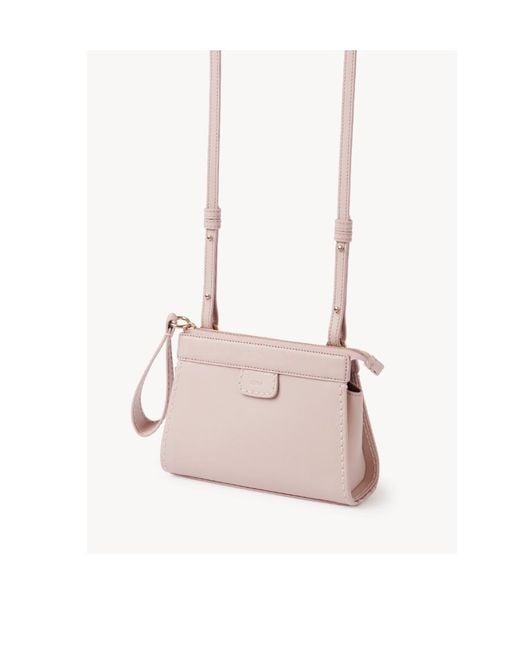 Chloé Pink Edith Leather Cross Body Bag