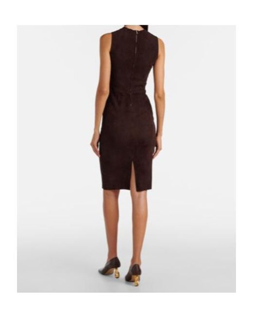 Stouls Red Eva Suede Minidress