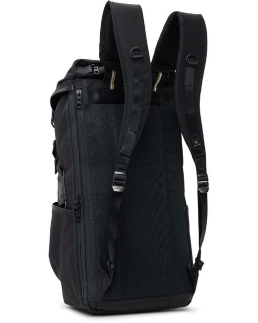 Master Piece Black Logo Backpack for men