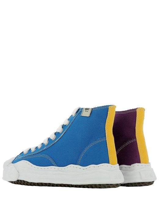 Maison Mihara Yasuhiro Blue Multi-Panel Lace-Up Sneakers for men