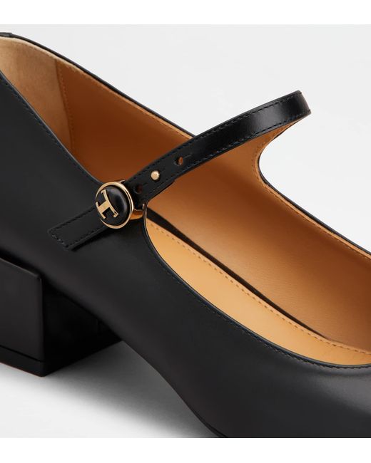 Tod's Black Mary Jane Pumps