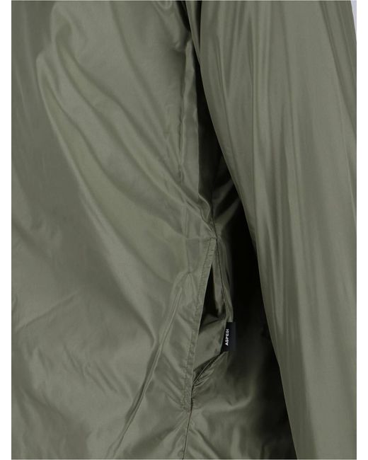 Aspesi Green Long Sleeved Press-Stud Jacket for men