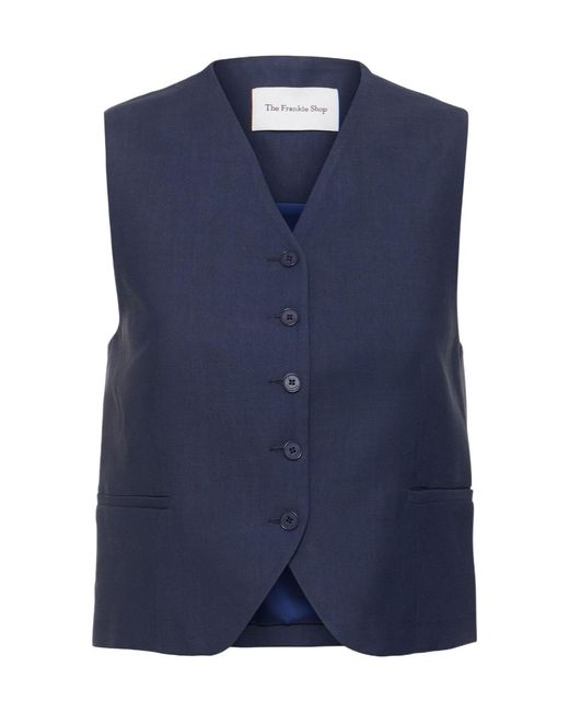 Frankie Shop Blue Chelsea Vest