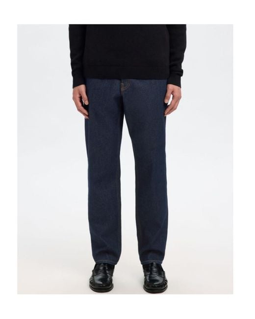SELECTED Blue 190 Tapered Fit Jeans for men