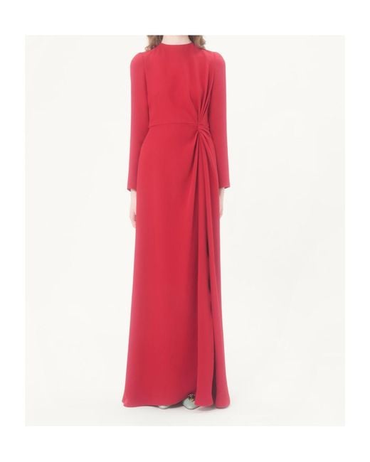 Valentino Red Long Cady Couture Dress