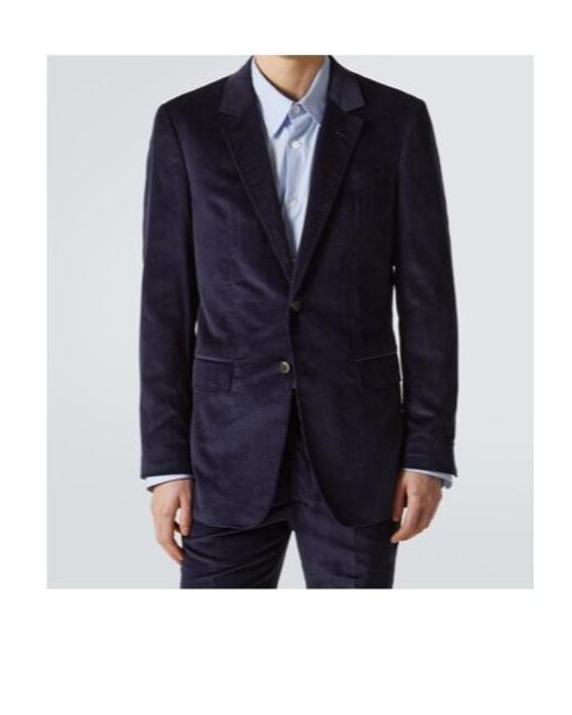 Gabriela Hearst Blue Cotton Corduroy Blazer for men