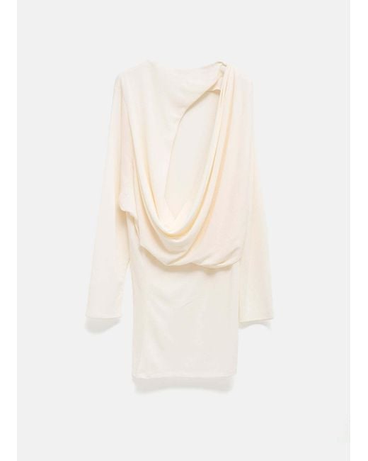 Jacquemus White Long-Sleeved Dress