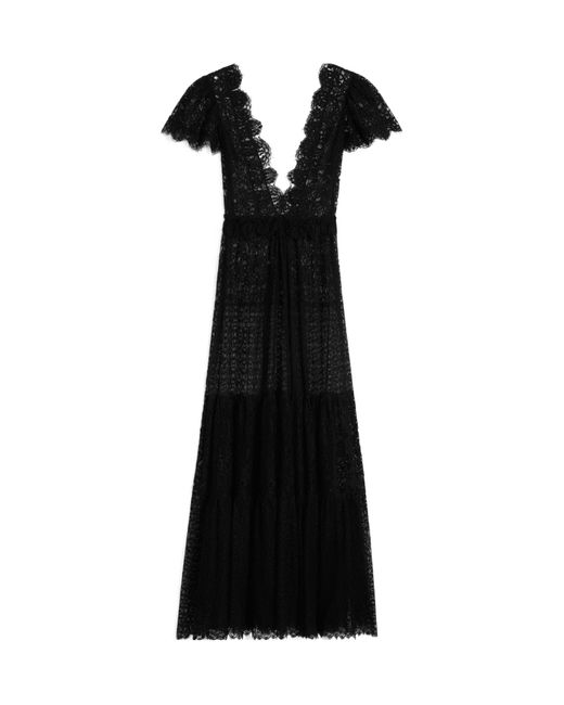 Céline Black Long Triomphe Dress