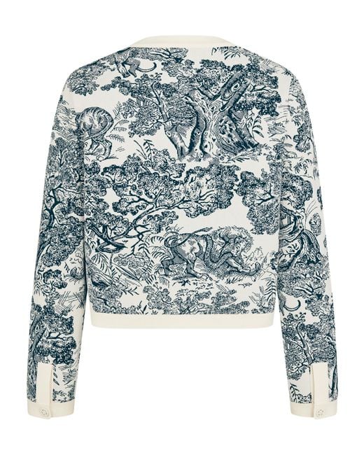 Dior Blue Iviera Cropped Jacket