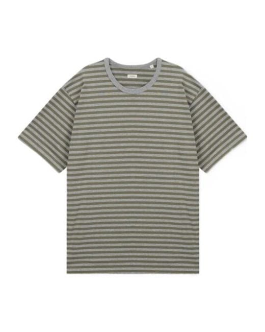 Nanamica Gray Short-Sleeved T-Shirt for men