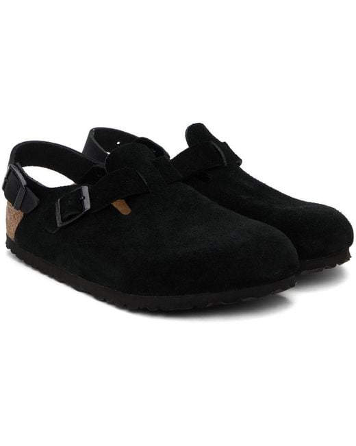 Birkenstock Black Tokio Side-Buckle Slingback Sandals for men