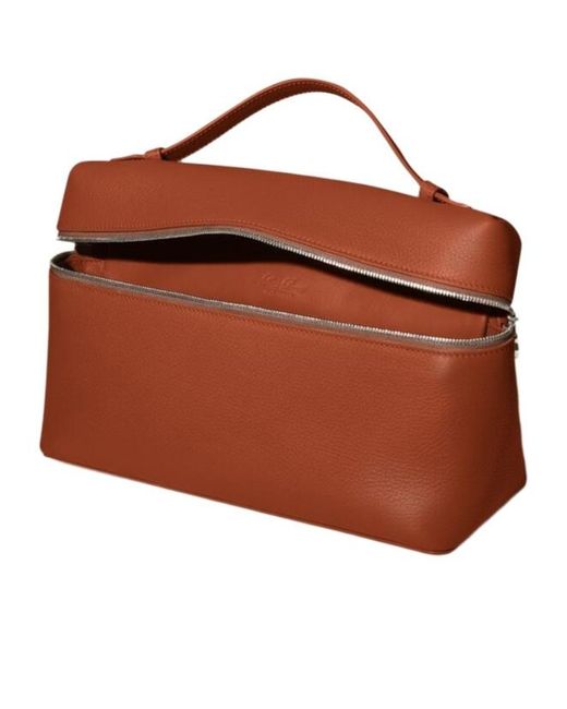 Loro Piana Brown Extra Pocket L27 Handbag