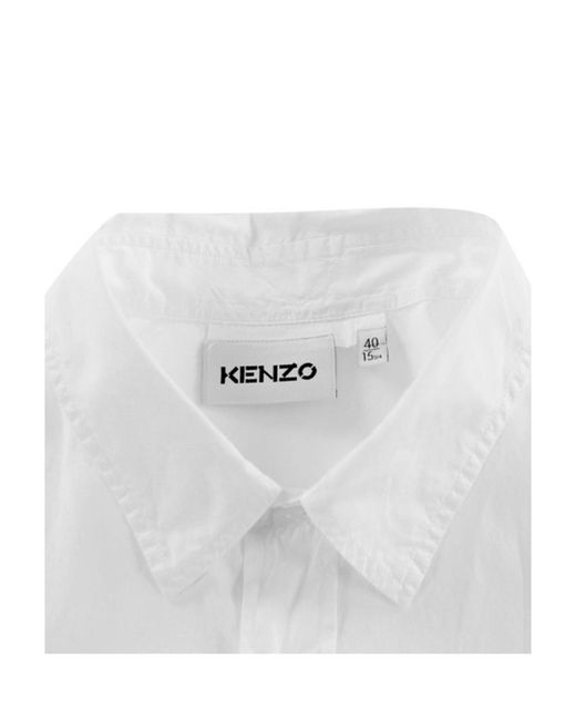 KENZO White Classic Shirt for men