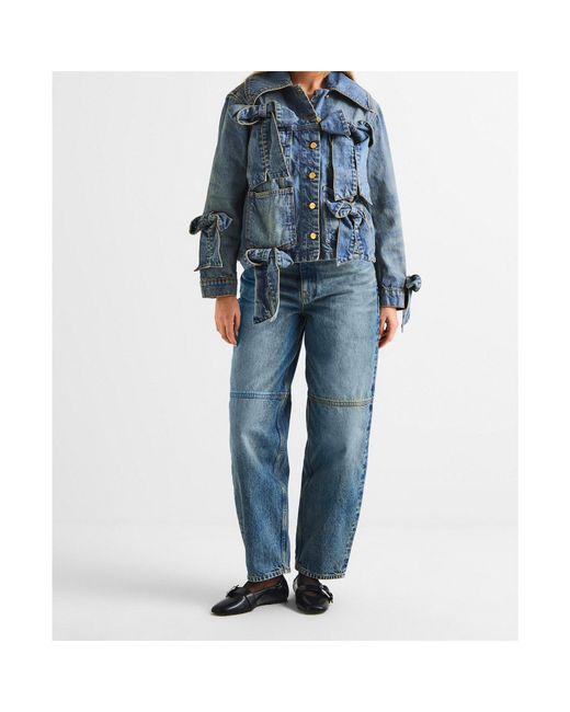 Ganni Blue Straight Leg Jeans