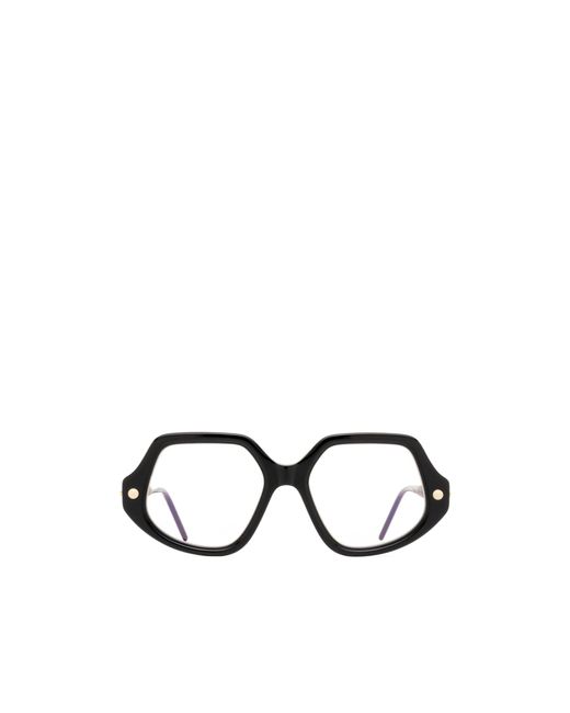 Kuboraum White Geometric-Frame Glasses for men