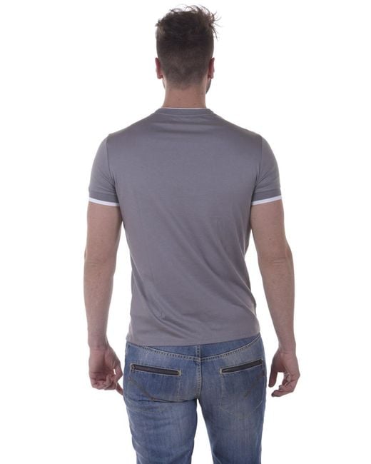 Armani Jeans Purple Logo T-Shirt for men