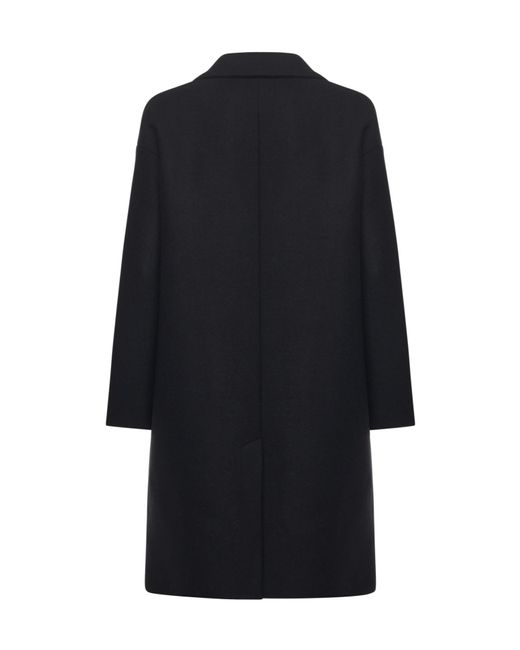 Ottod'Ame Black Ottod'Ame Oversized Lapel Coat