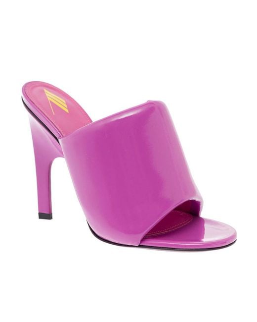 The Attico Pink The Rem Heeled Open-Toe Mules