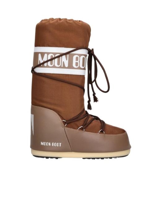 Moon Boot Brown Tall Icon High-Top Lunar Boots