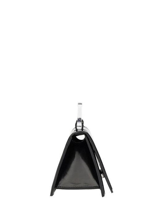 MSGM Black Debossed-Logo Hand Bag