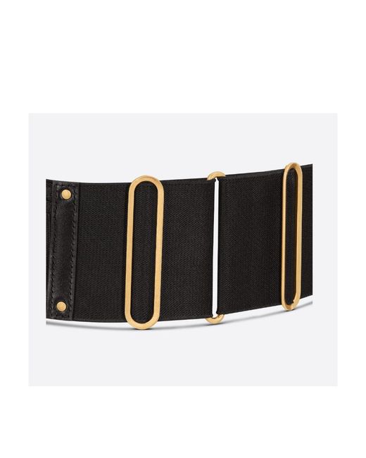 Dior Black Saddle Belt