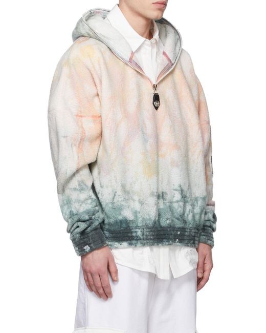 we11done Gray Tie-Dyeing Design Sweater for men