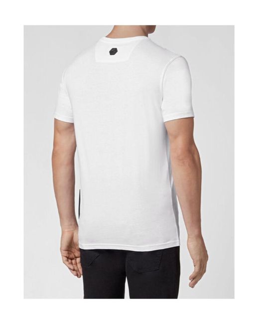 Philipp Plein White Logo Details T-Shirt for men