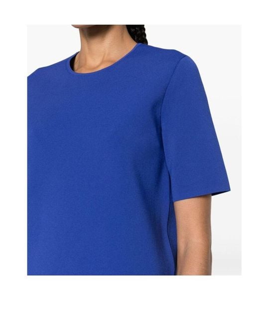 Theory Blue Short-Sleeve Jersey T-Shirt