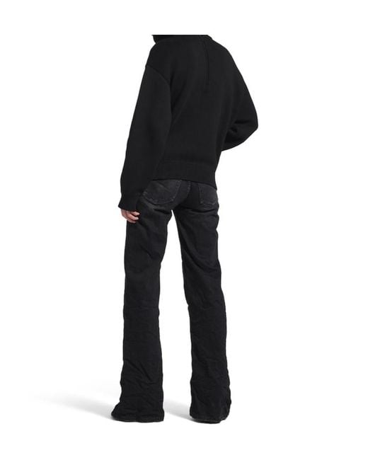 Balenciaga Black Wide Leg Pants