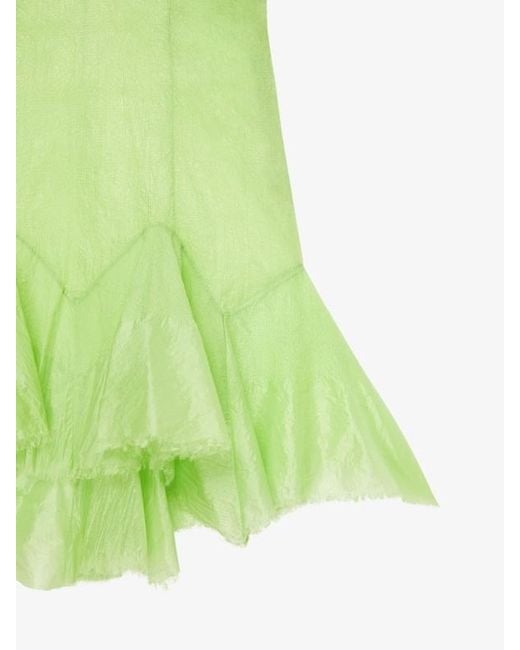 Givenchy Green Strapless Dress