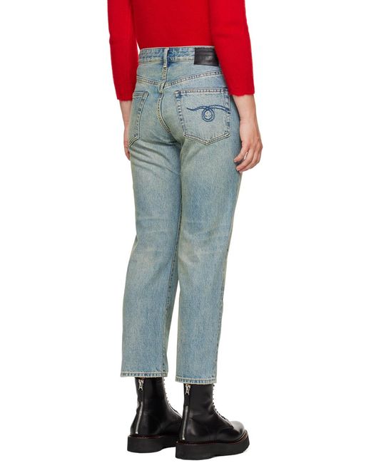 R13 Blue Belt-Loop Jeans