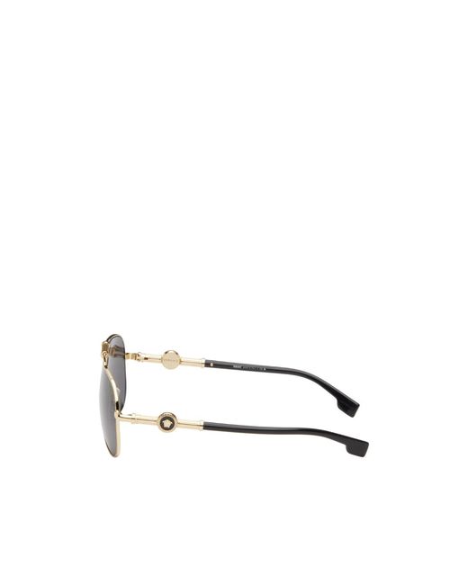 Versace Metallic Adjustable Nose Rest Sunglasses for men