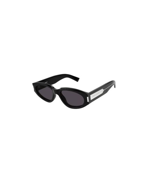 Saint Laurent Black Eyewear Rectangle Frame Sunglasses