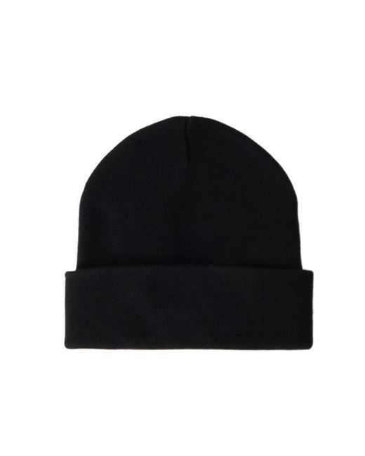 Palm Angels Black Dripping Logo Beanie Hat for men