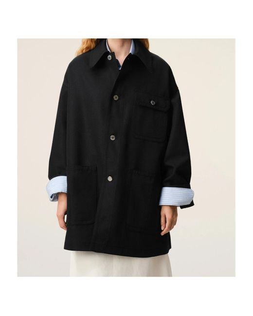 AMI Black Buttoned Jacket for men