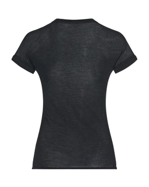 The Row Black Analyn Cashmere T-Shirt
