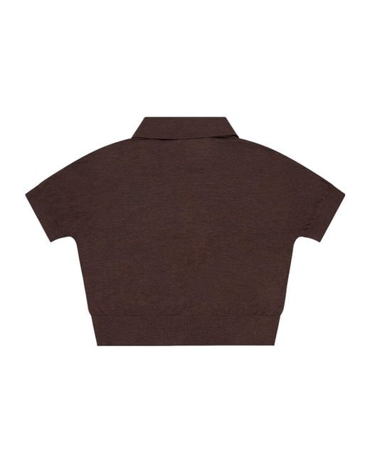 Khaite Brown Morgane Top