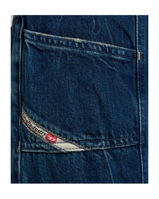 DIESEL Blue D-Akii Panel Jeans