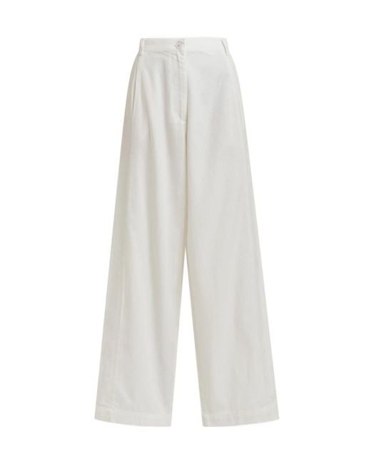 Essentiel Antwerp White Joviaal 098 Straight-Leg Pants