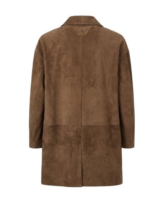 Salvatore Santoro Brown Single-Breasted Tailored Coat