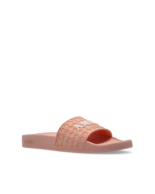Amiri Pink Ma Quad Pool Slides