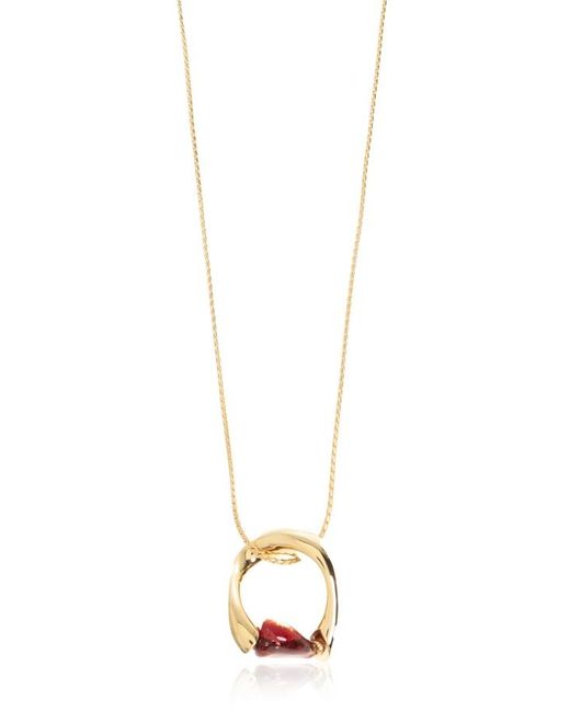 Bottega Veneta White Openwork Necklace