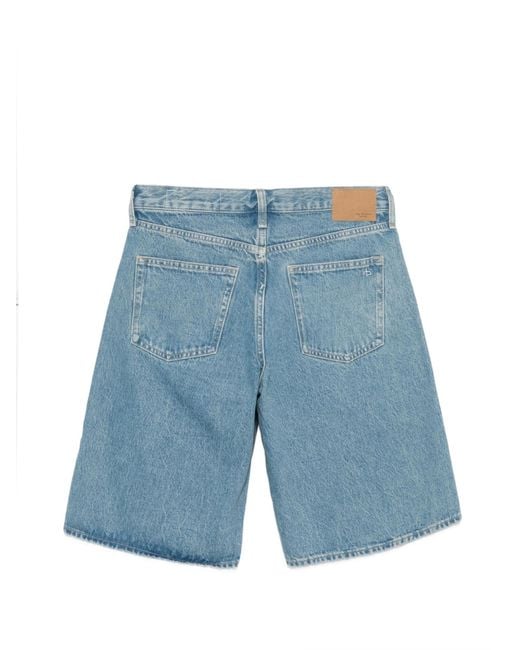 Rag & Bone Blue Pocket Denim Shorts