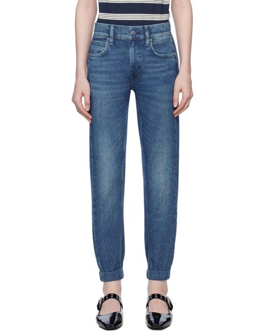 Rag & Bone Blue Jeans With Belt Loops