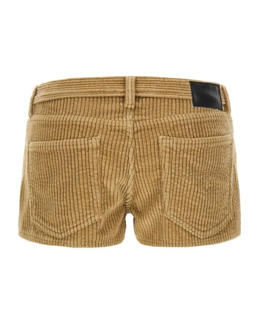 R13 Natural Effie Shorts