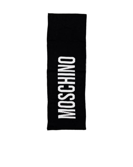Moschino Black Contrasting Scarf