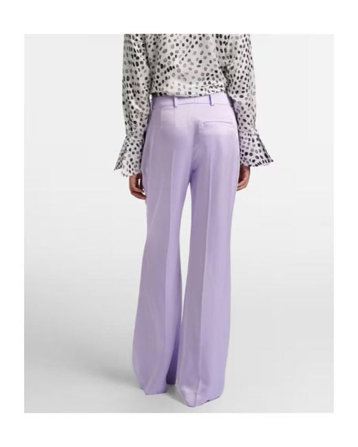 Nina Ricci Purple Flared Pants